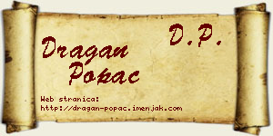 Dragan Popac vizit kartica